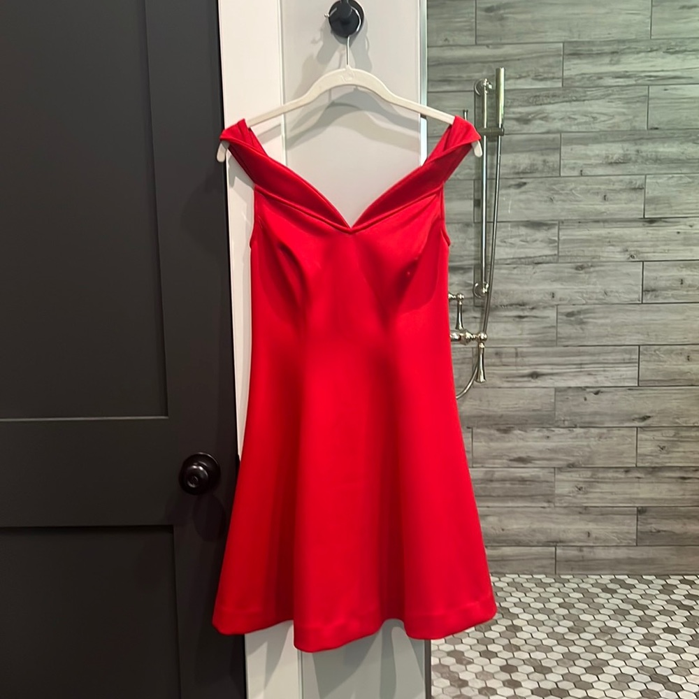 Guess off shoulder flare dress, NWT